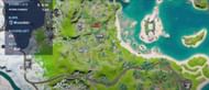 The Foundation roams with the MK Seven rifle in The Sanctuary POI (Image via Fortnite)